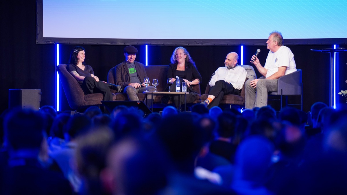 Trisha Gee speaking on a panel
