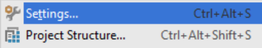 Settings Shortcuts