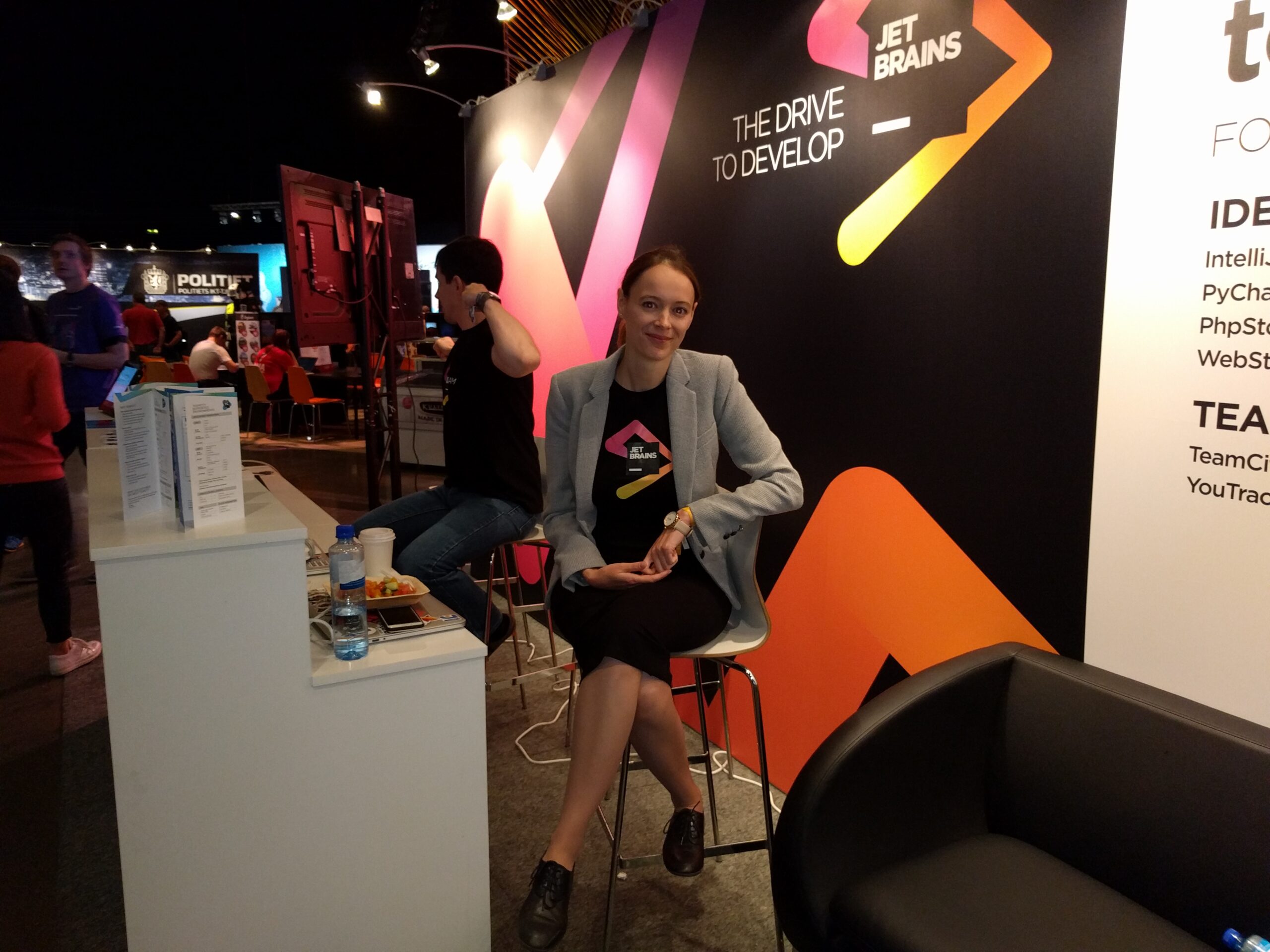 The JetBrains stand